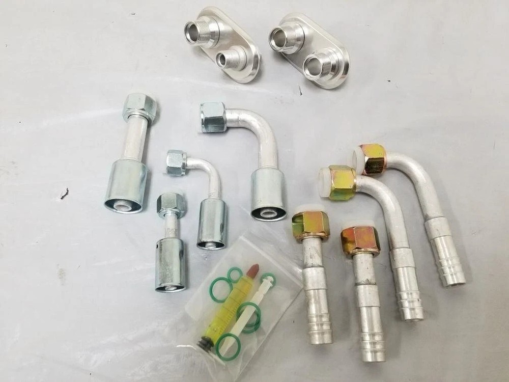 A/C & Heater Firewall Bulkhead & Fitting O-ring Kit for Std  4 Port 2 Pieces