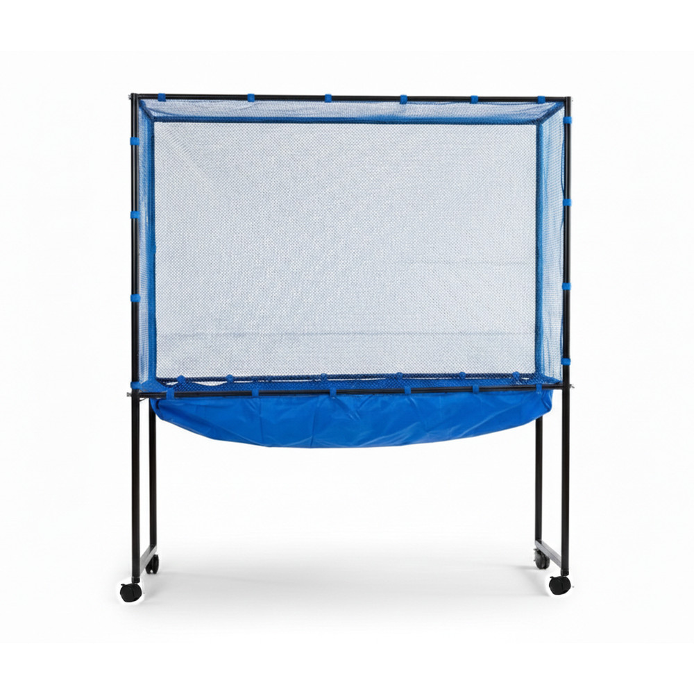 Table Tennis Catch Net with Wheels, Ping Pong Training Return Net for Practice