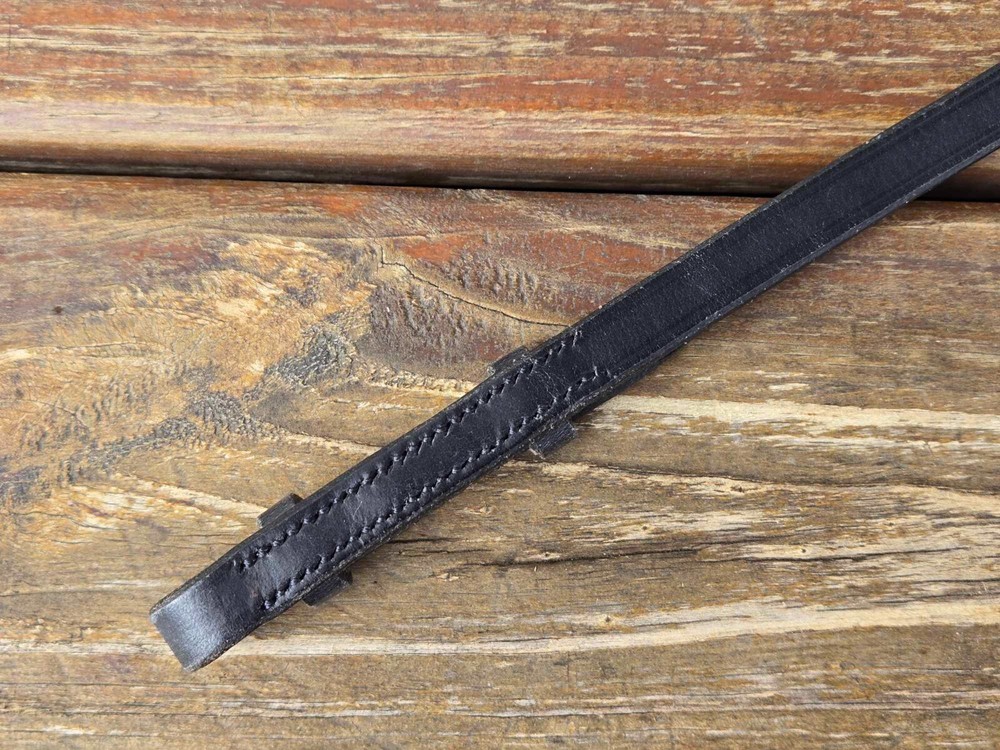 Devoucoux 1/2" Black Leather SINGLE Cheekpiece -Bridle Replacement Part -MEDIUM