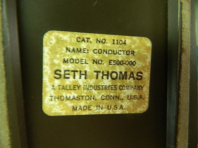 Vintage Seth Thomas Metronome Model E500-000