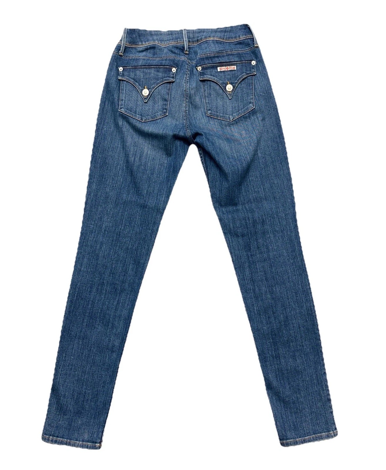 Hudson Jeans Low Rise Collin Flap Skinny Jeans Blue Denim Med Wash Women’s 29