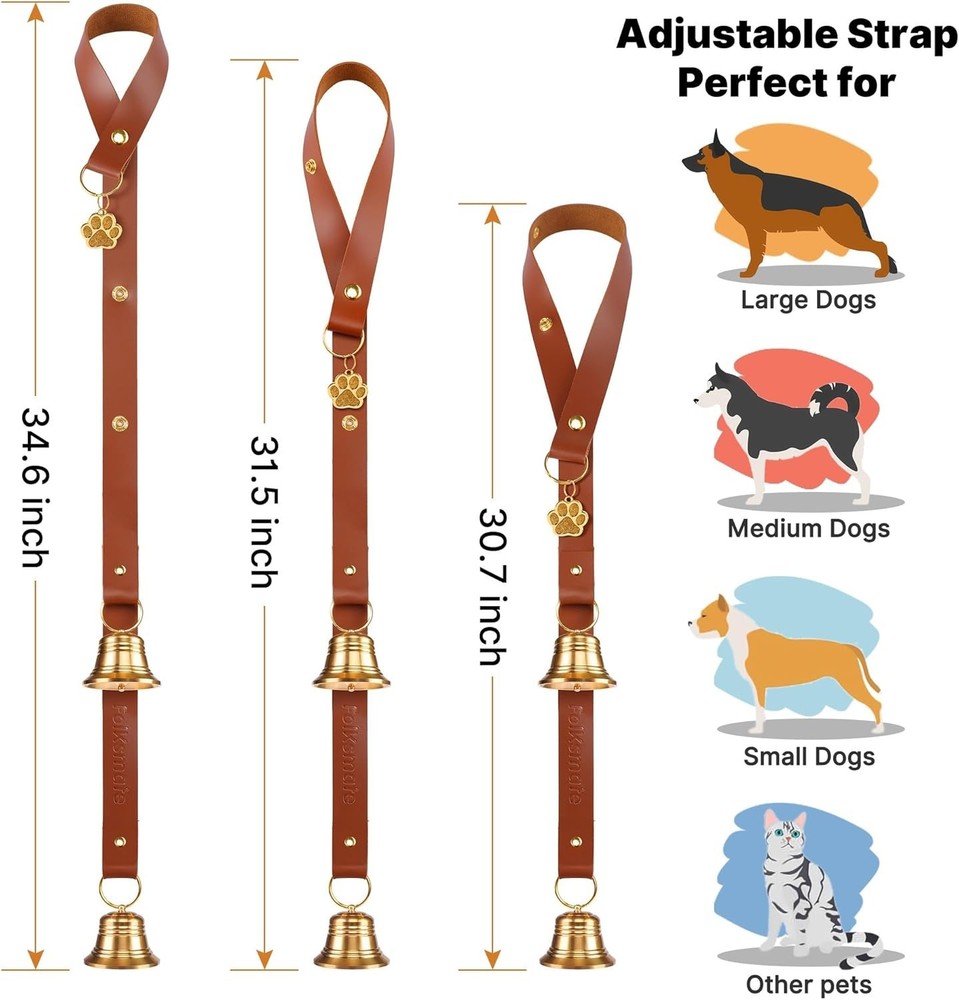 Leather Dog Bell for Training