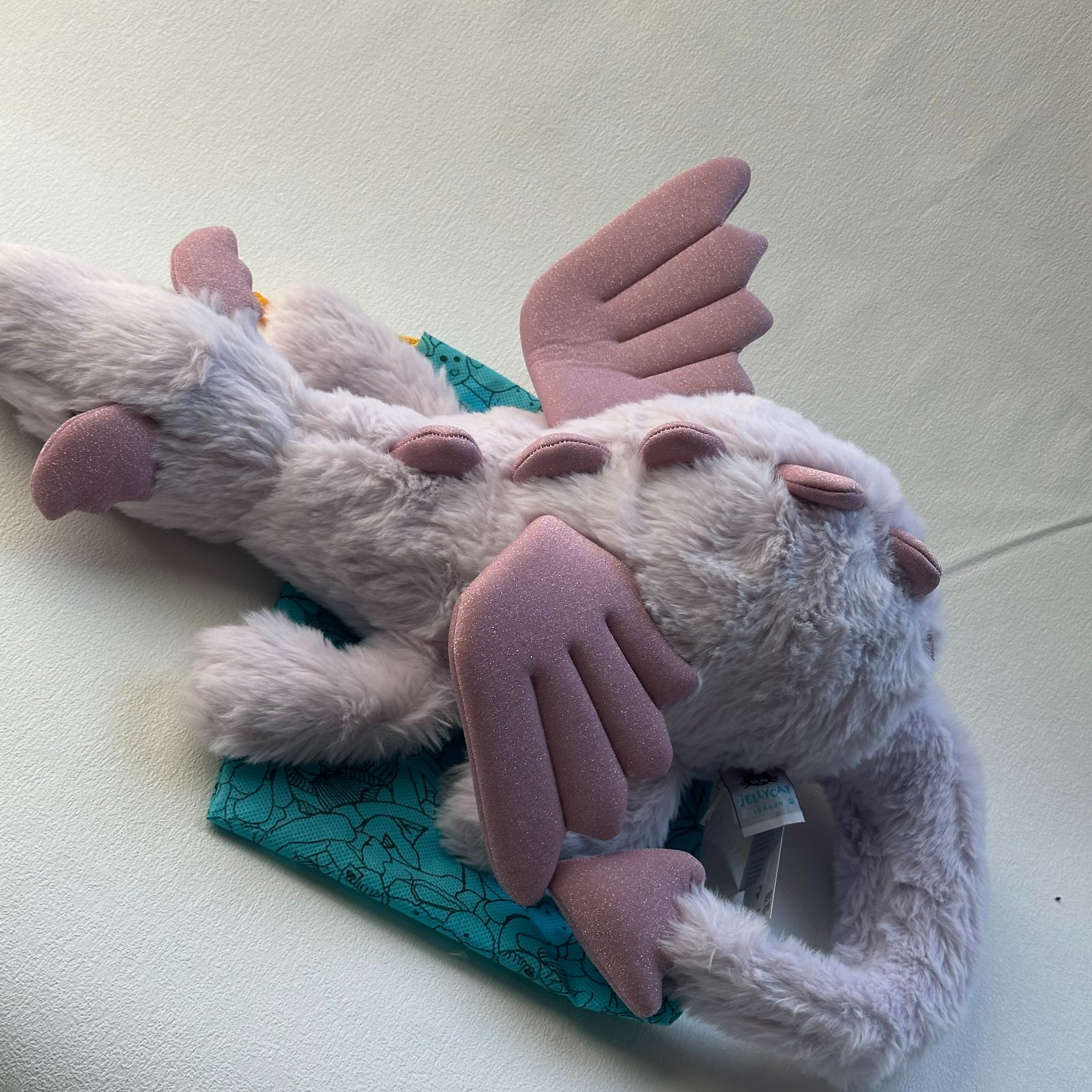Jellycat Plush Lavender Dragon Purple NWT !