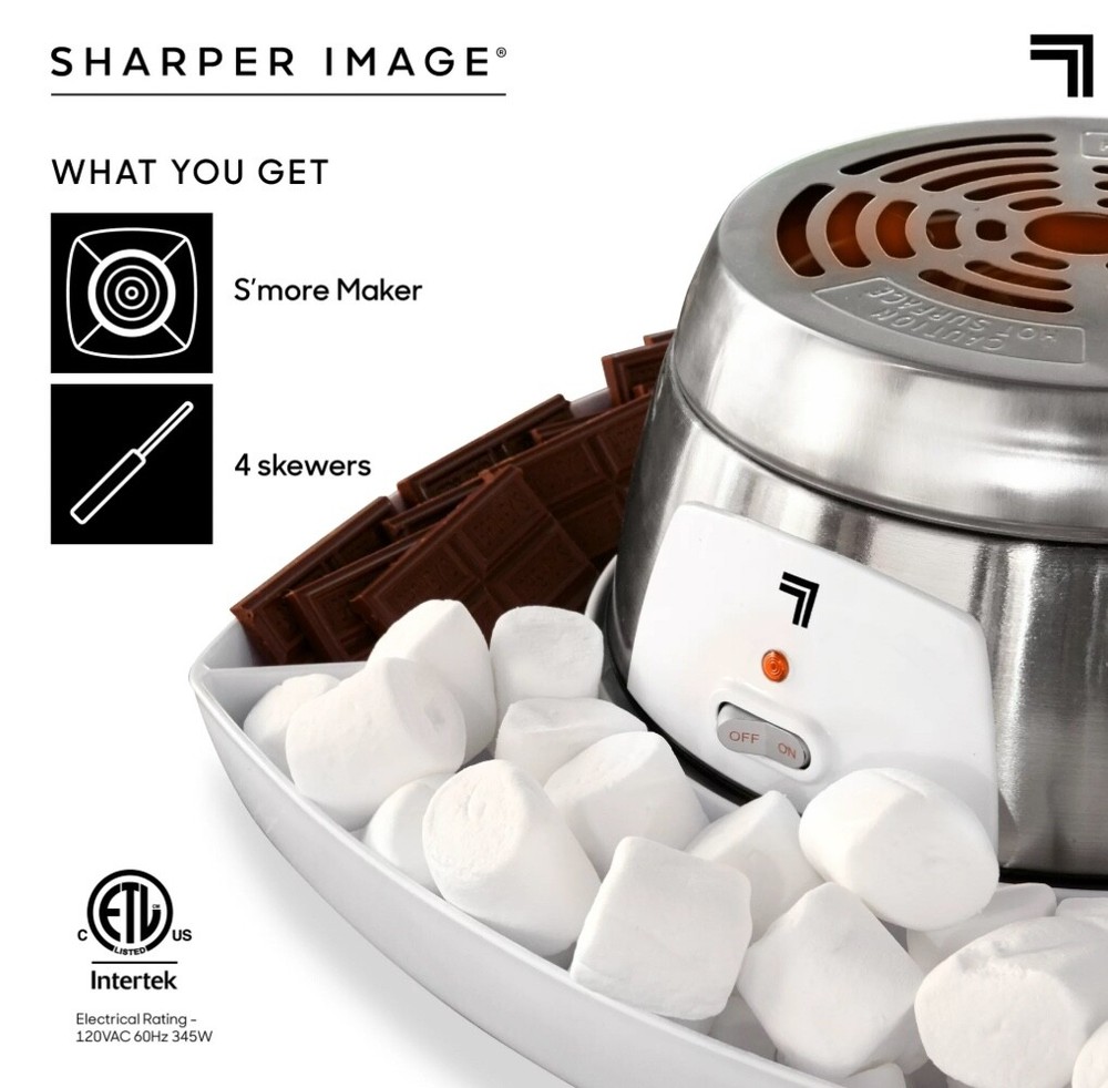 Sharper Image Electric S'mores Maker - Gray, Tabletop