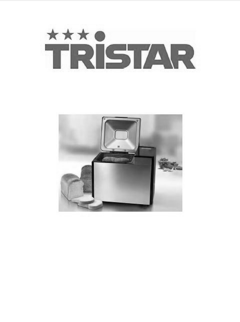 Tristar Bread Machine Manual BM4584, BM4585