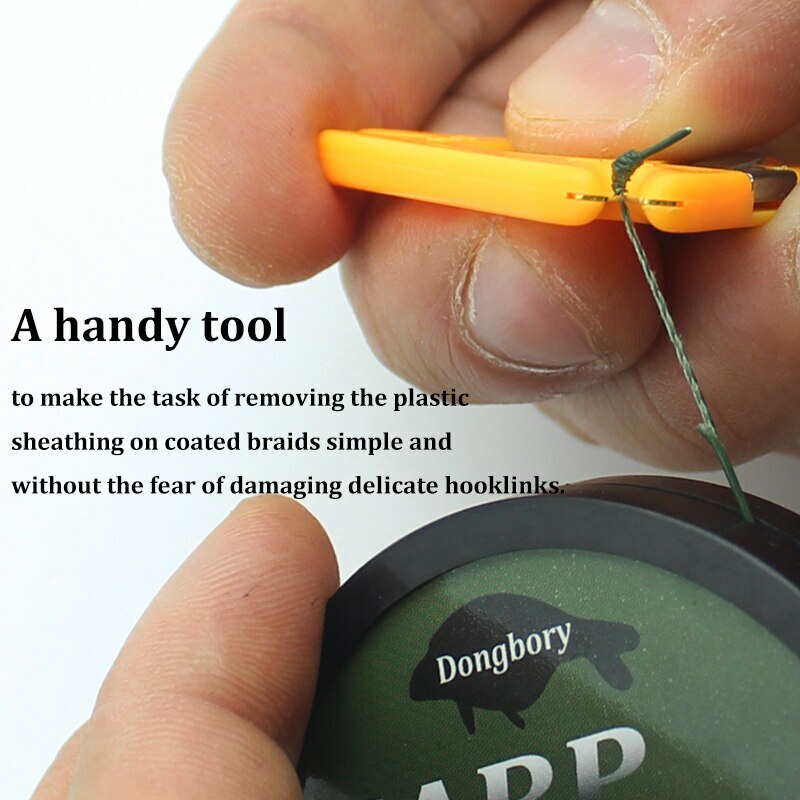 Coated Braid-Line Stripper Cutter Multi Use Tool Carp Fishing Hook