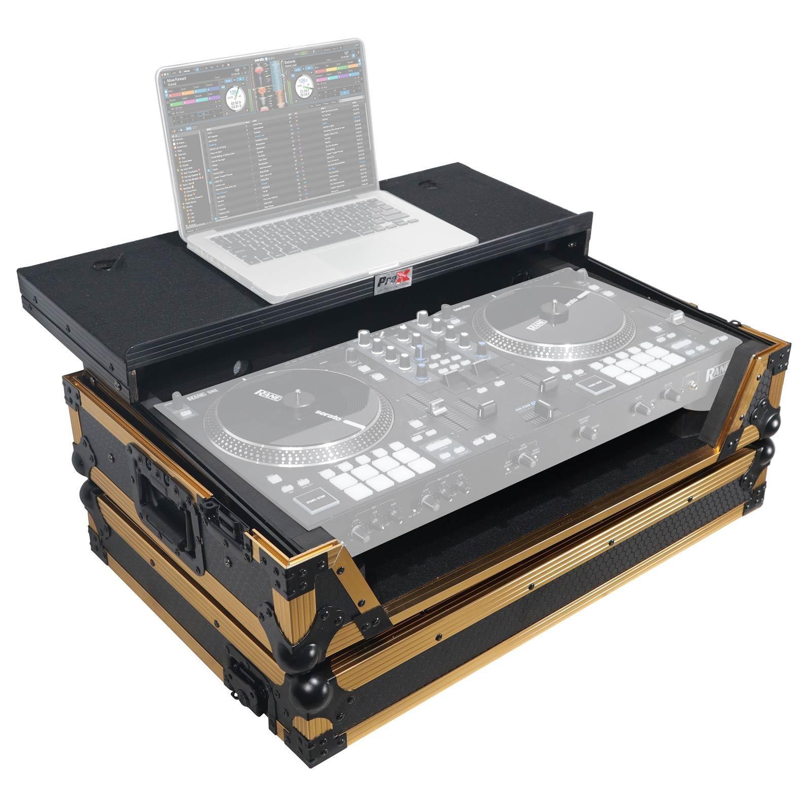 ProX XS-RANEONE LT Limited Edition Gold Flight Case for RANE ONE DJ Controller