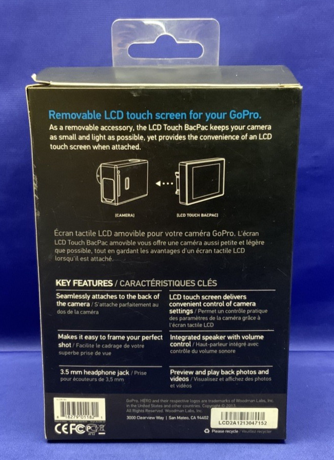 GoPro LCD Touch Screen BacPac (SCREEN ONLY) ALCDB-301