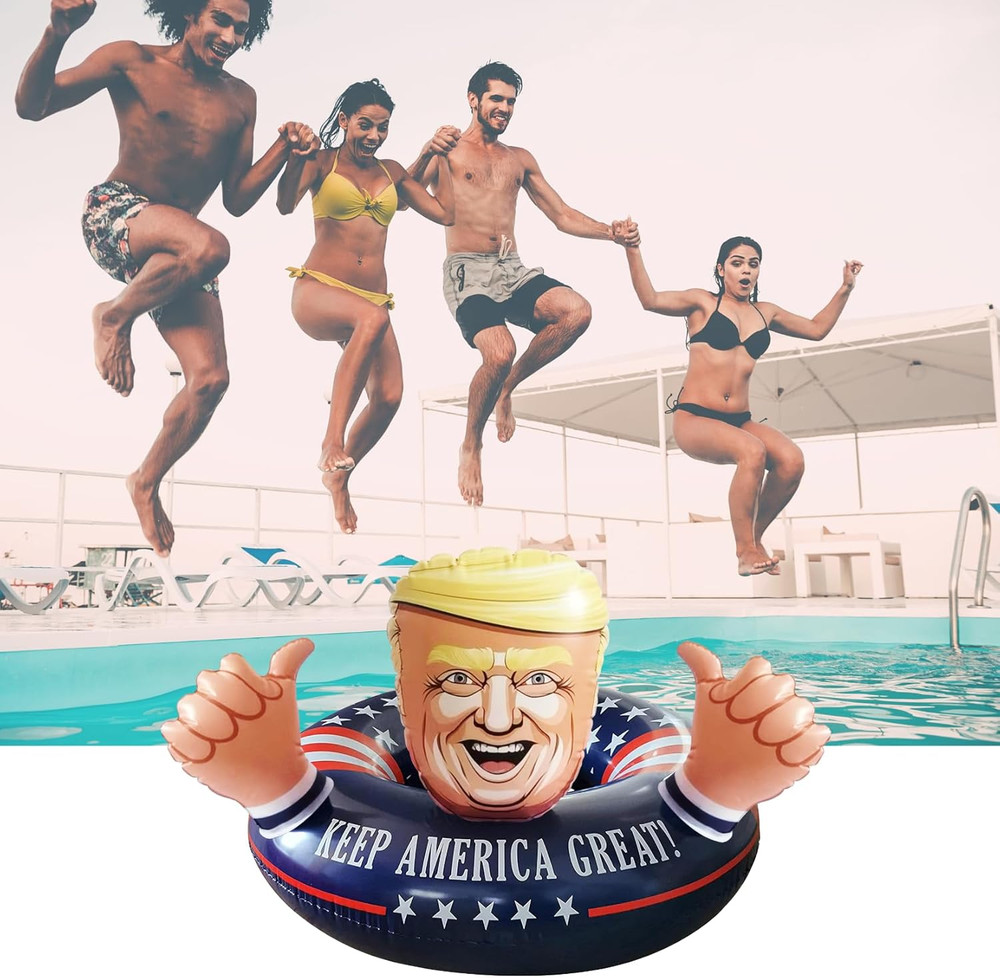 Inflatable Pool Float American Pool Float for Summer Pool Party - Fun Inflatable
