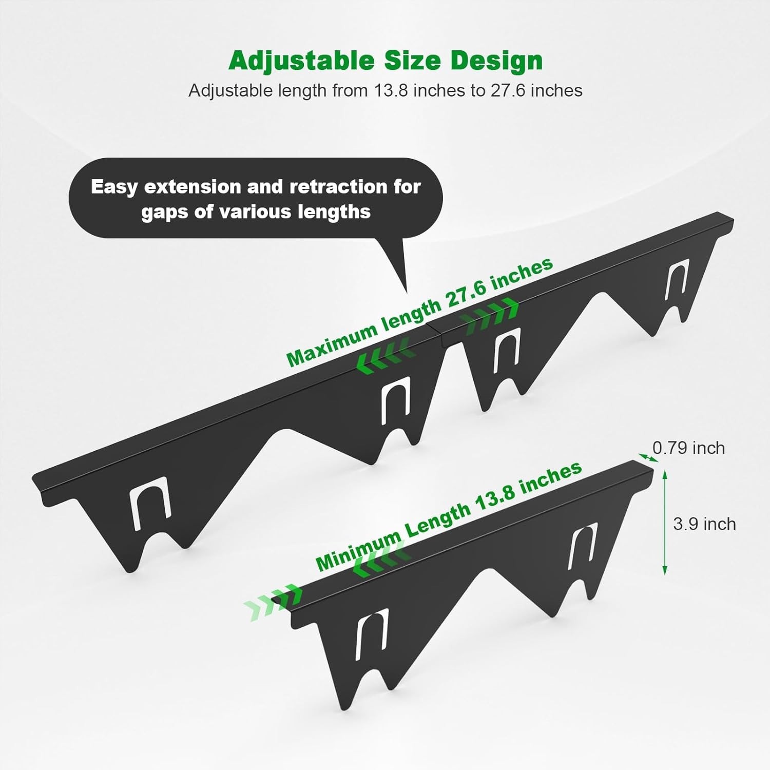 Stainless Steel Stove Gap Covers Adjustable Filler(2 Pack) Guard Range Trim Kit