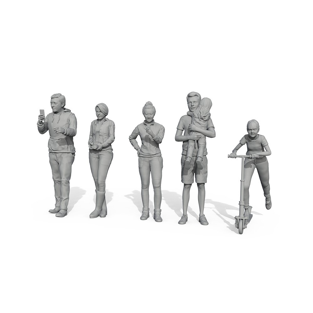LaoYao 1:48 Miniature Character Model Multi pose Figures