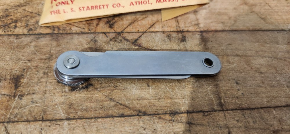 Starrett No. 71 Thickness Gage with Locking Device New