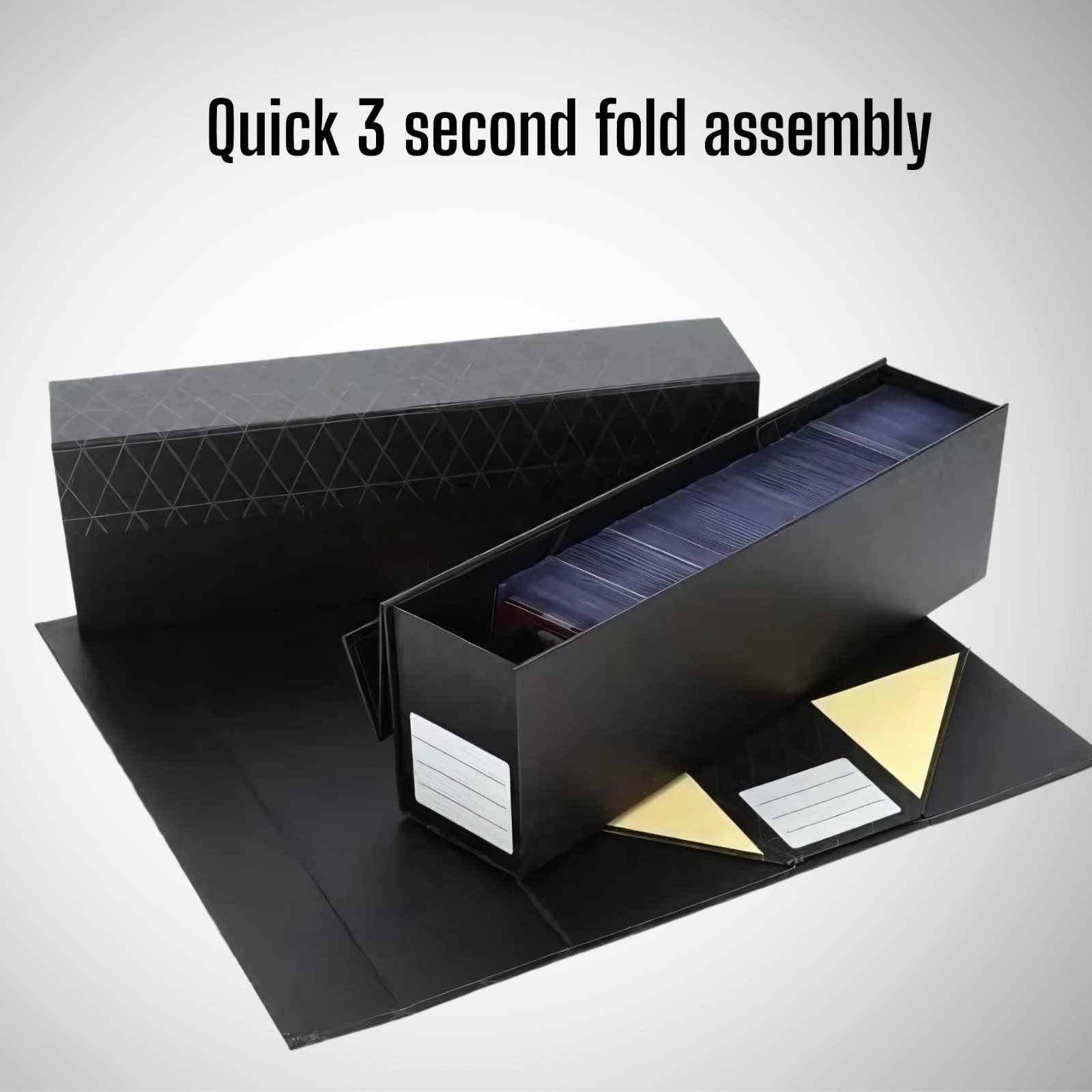 Trading Card Storage Boxes - Fits Magnetic Closure & Top loaders, Pack of 3