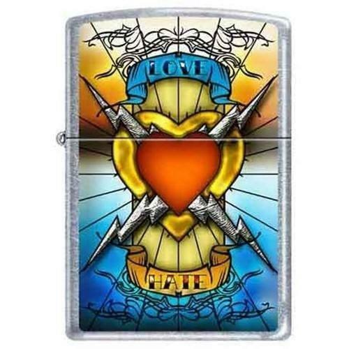 Zippo Lighter - Love/Hate Tattoo - 851981