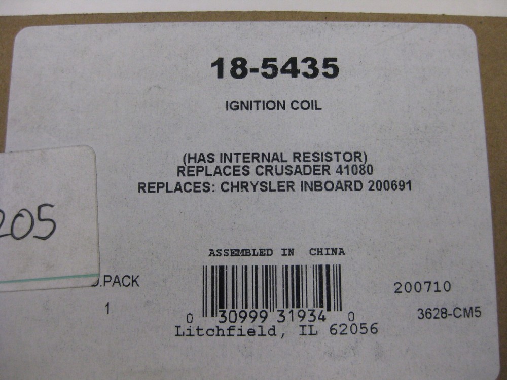 Sierra 18-5435 Ignition Coil