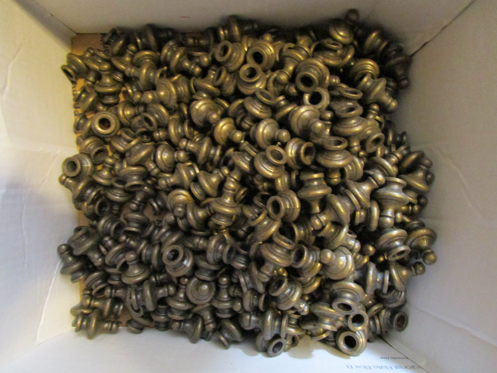 10 pcs NEW OLD STOCK - LAMP FINIALS - PAWN CHESS PC LOOK - HEAVY THREADED METAL