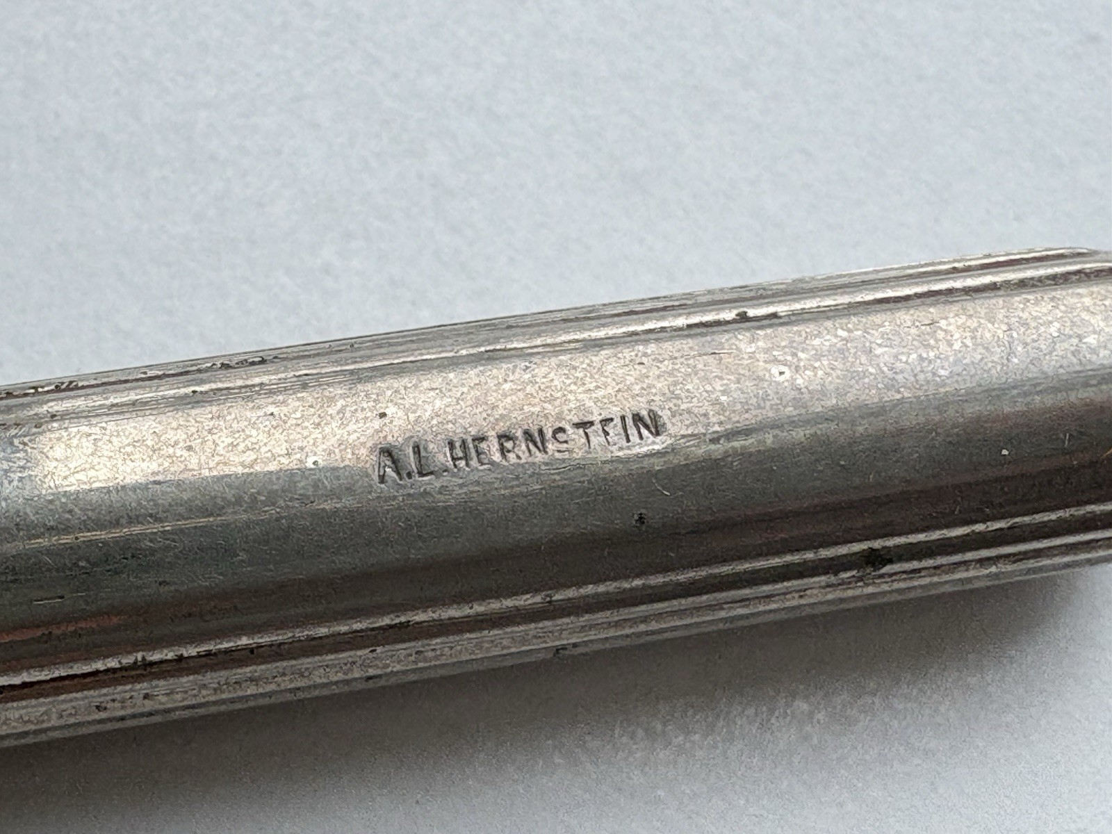 Antique A.L. Hernstein NY Ribbed Handle Civil War Era Surgical Medical Tool