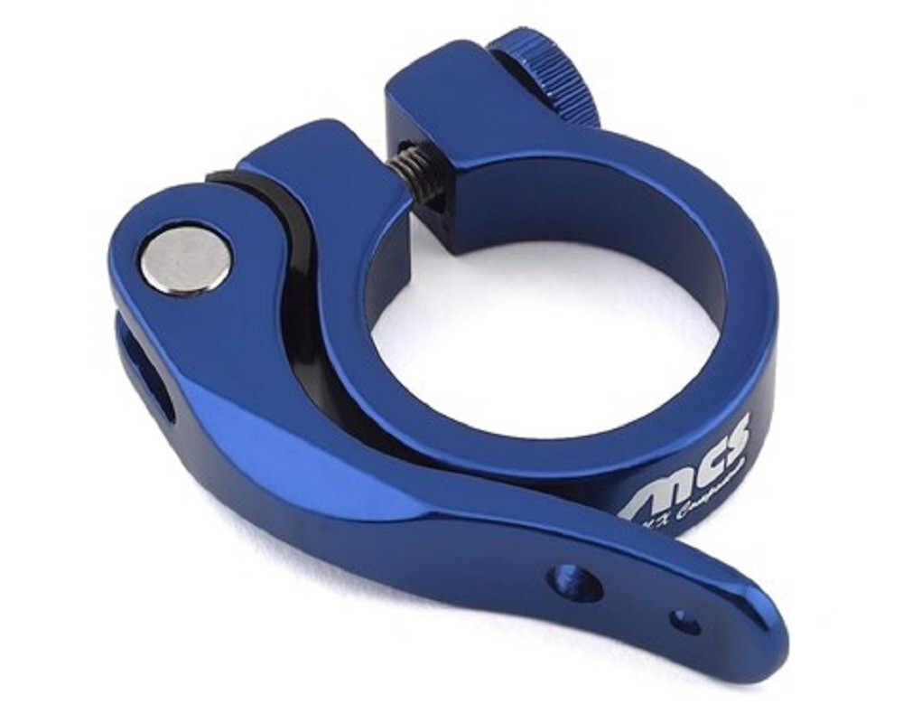MCS QUICK RELEASE 1-1/4" (31.8mm) SEATPOST CLAMP BLUE