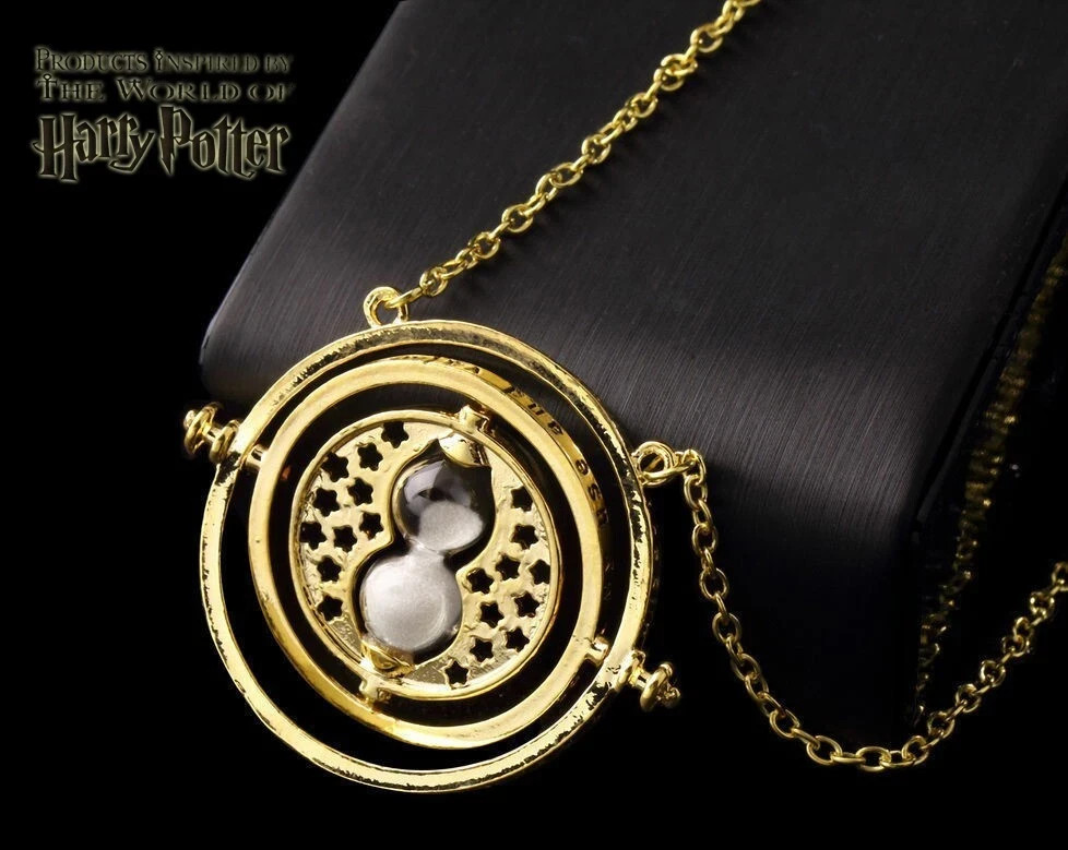 Harry Potter Time Turner Necklace Hermione Hourglass Pendant Gift Halloween US
