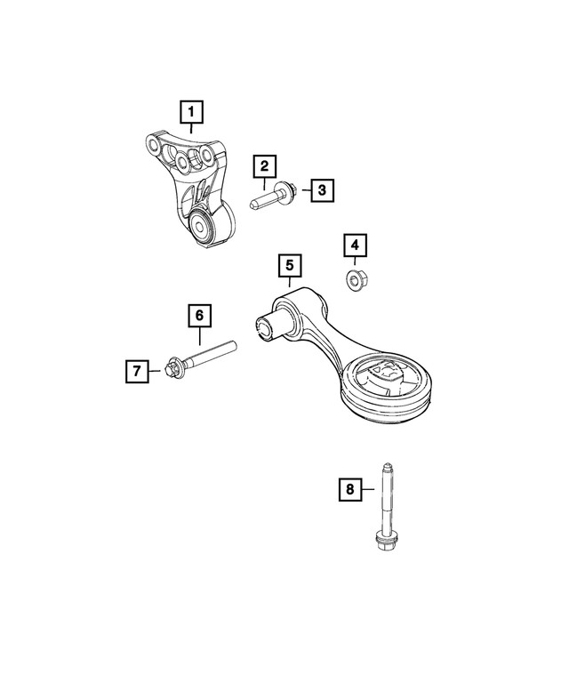 Genuine Mopar Hex Flange Head Bolt 68095697aa