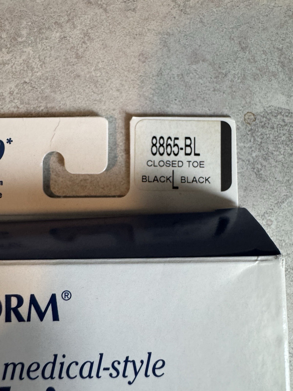 Truform Classic Medical-Style Stockings 20-30 Compression 8865BL-L (lot Of 3)