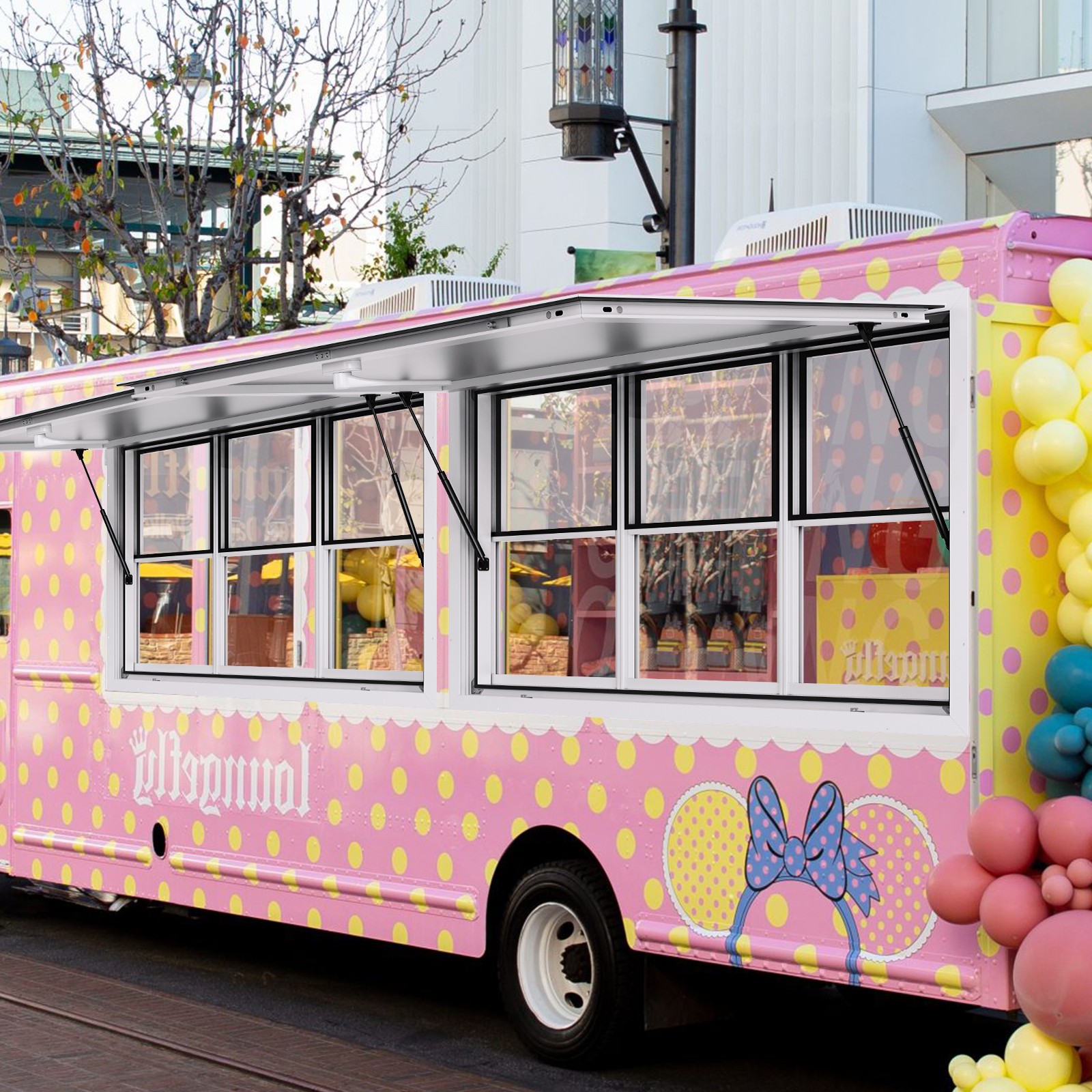 VEVOR 60"L x 36"W Concession Stand Serving Window Food Truck Service Awning