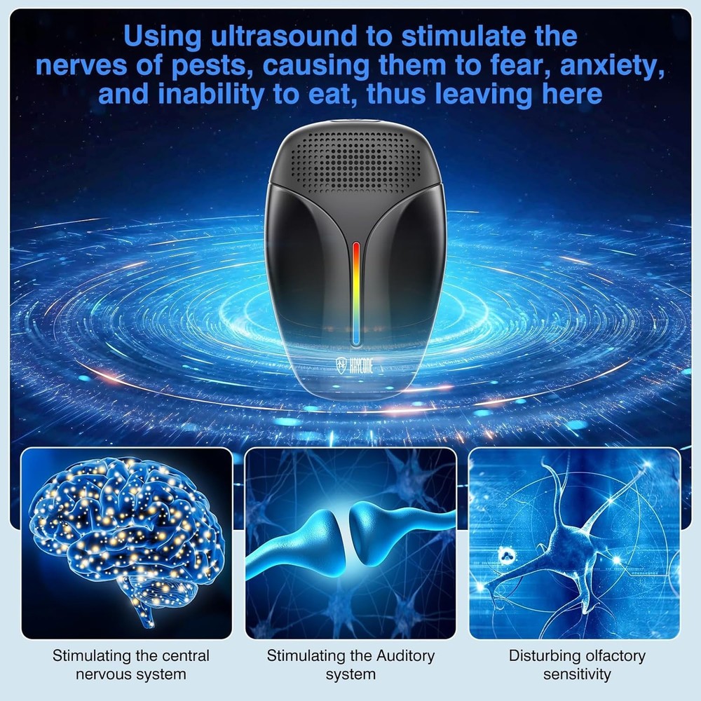 Indoor Ultrasonic Repeller 2025 Upgrade - Safe, Effective Pest Control Solution