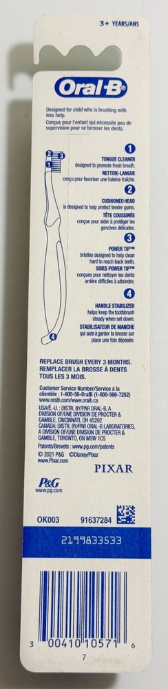 Oral-B Pixar Buzz And Nemo Toothbrush Dory Finding Nemo