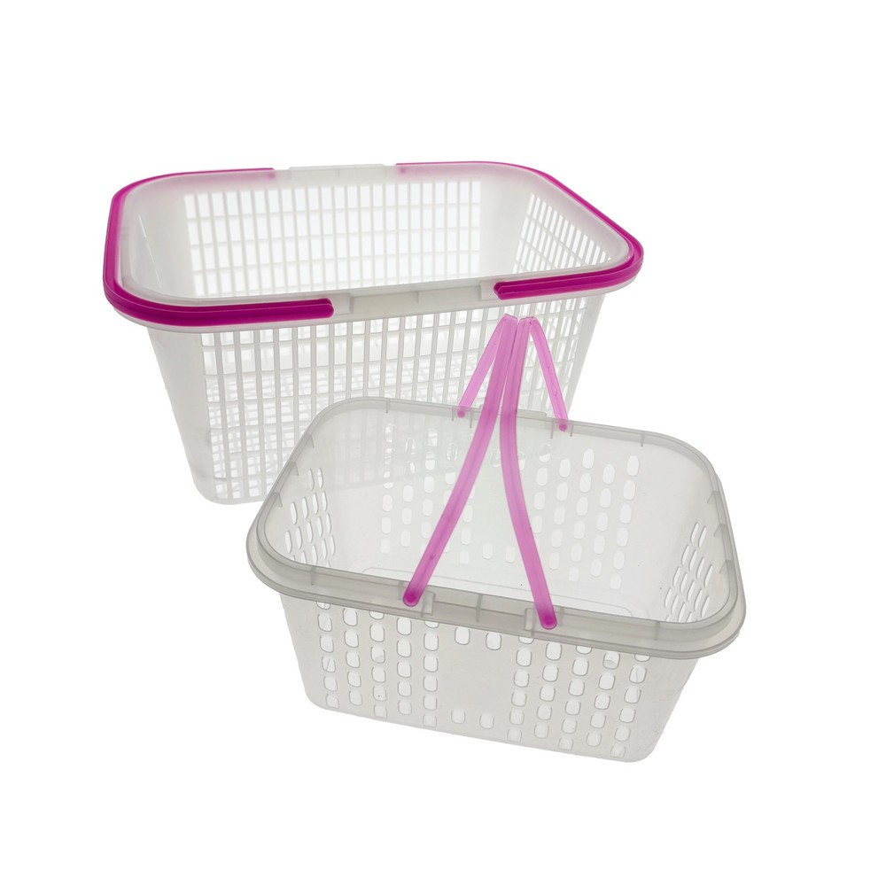Drip Depot Plastic Vegetable Basket with Handle