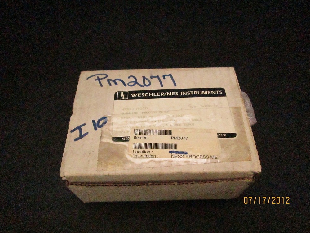 NES Weschler Instruments Slimline Process Meter Display PM2077 *NIB*