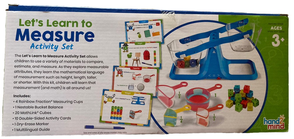 Hand2mind Let’s Learn to Measure Activity Set NEW 3+