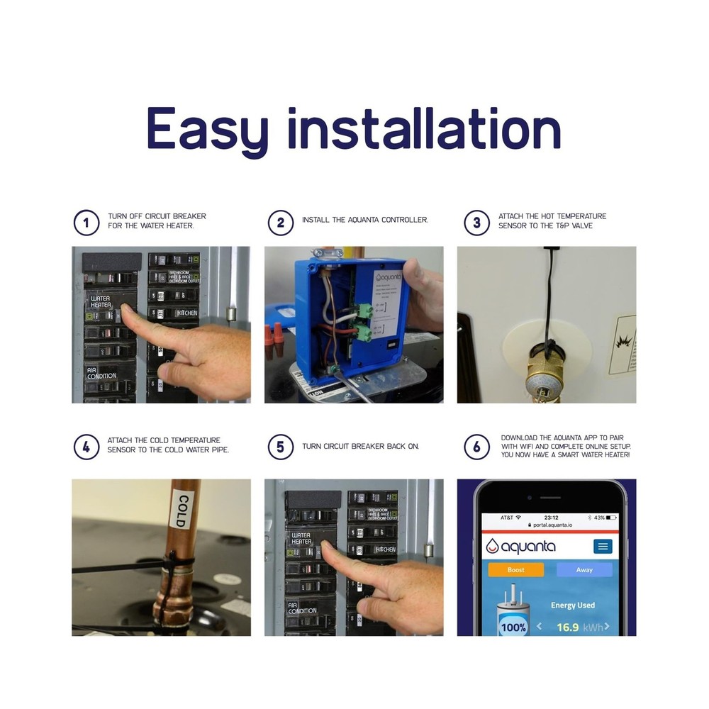 Smart Water Heater Timer: Optimize Hot Water Usage - Compatible with Alexa - ...