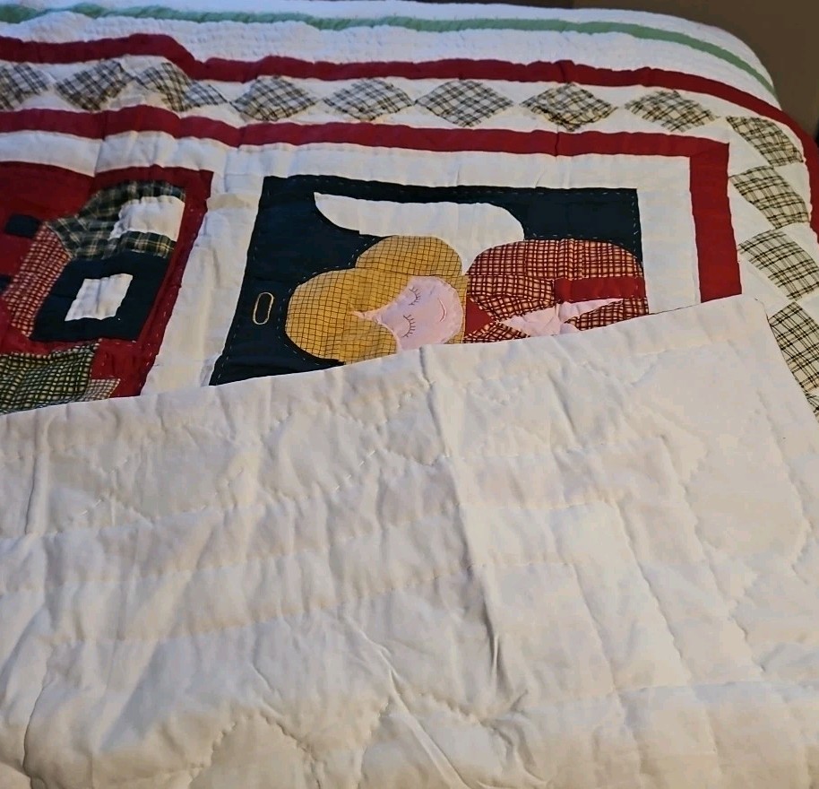 Christmas Handmade Patchwork Throw 50"X60" New