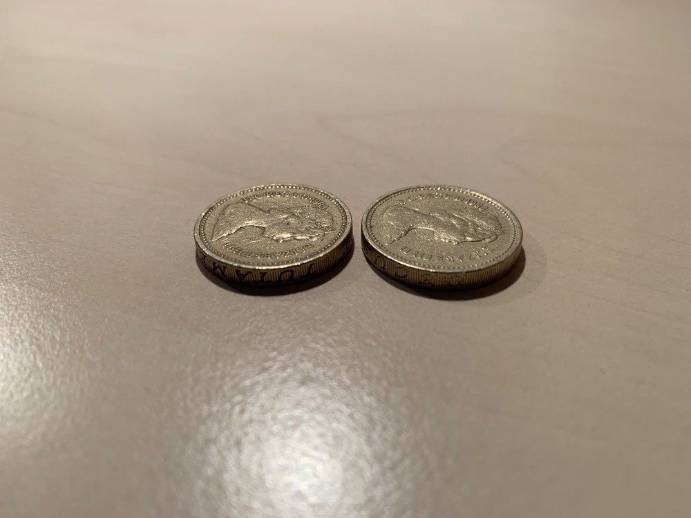 1983 one pound error coin