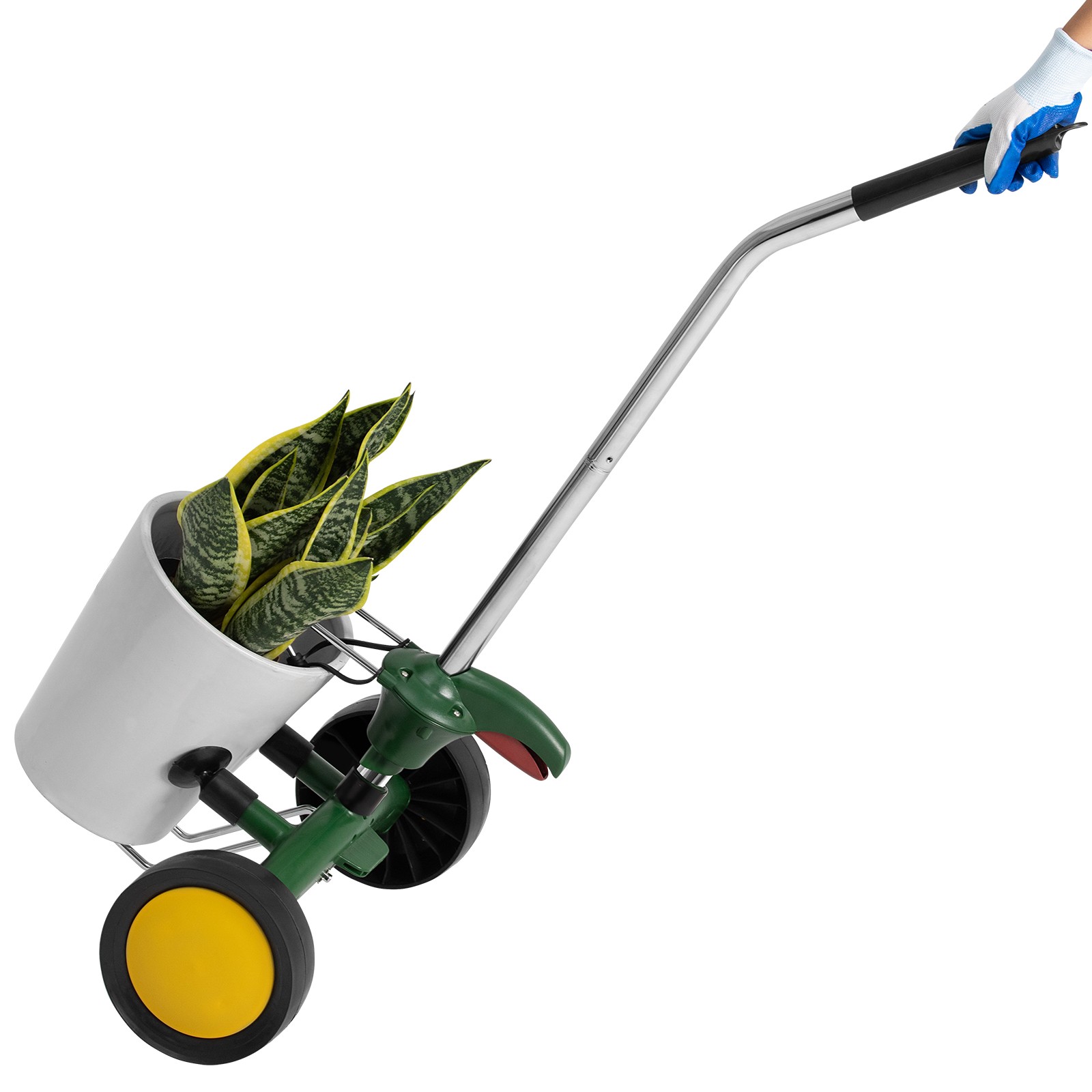 VEVOR Garden Pot Mover Heavy Duty Potted Plant Mover Dolly Adjustable Handle