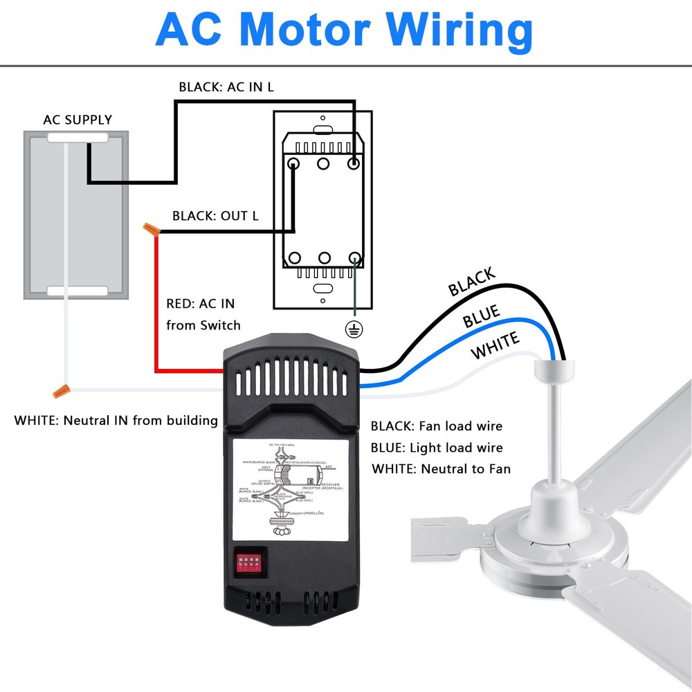 Ceiling Fan Remote Control Kit, Universal Ceiling Fan Remote Control Kit, Cei...
