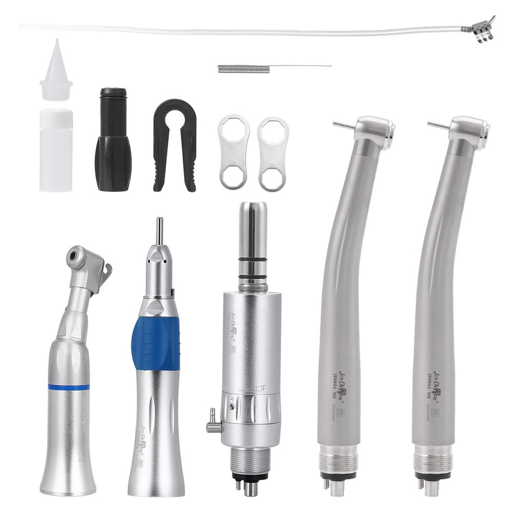 Dental Unit Chair Computer Control PU Leather Compensate Wider+Stool /Handpiece