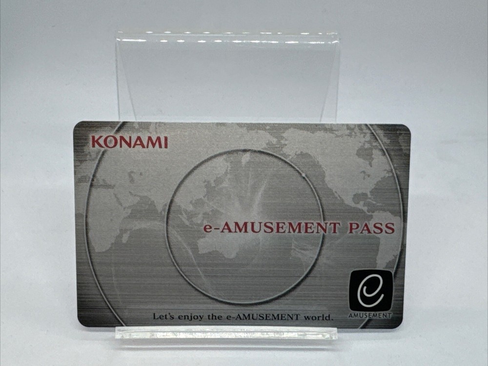 Konami E-Amusement Pass Eamuse Classic Gray Arcade Amusement Card Pass