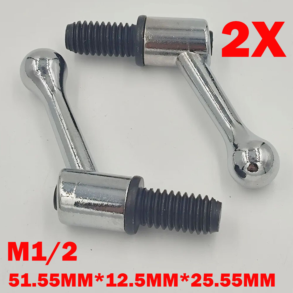 2x Milling Machine Table Lock Vertuical Mill M1/2 Bolt Handle For Bridgeport USA