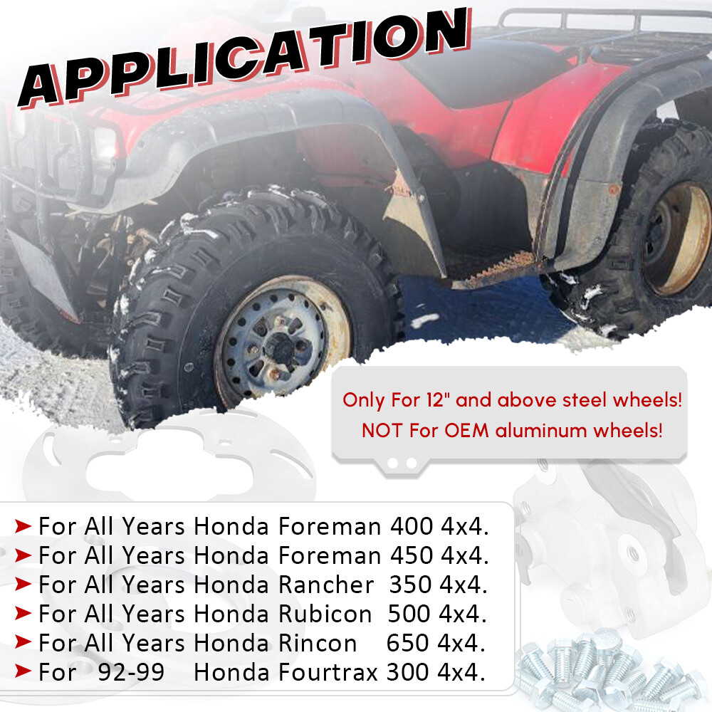 Front Disc Brake Conversion Kit for Honda Fourtrax 300 4x4 TRX300FW 1992-2000