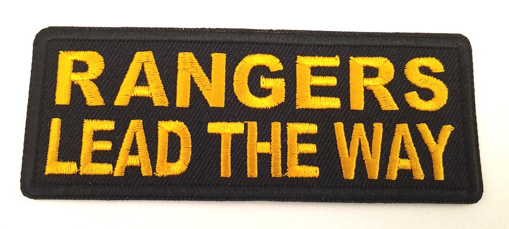 RANGERS LEAD THE WAY (4") Military Patch P5774 E