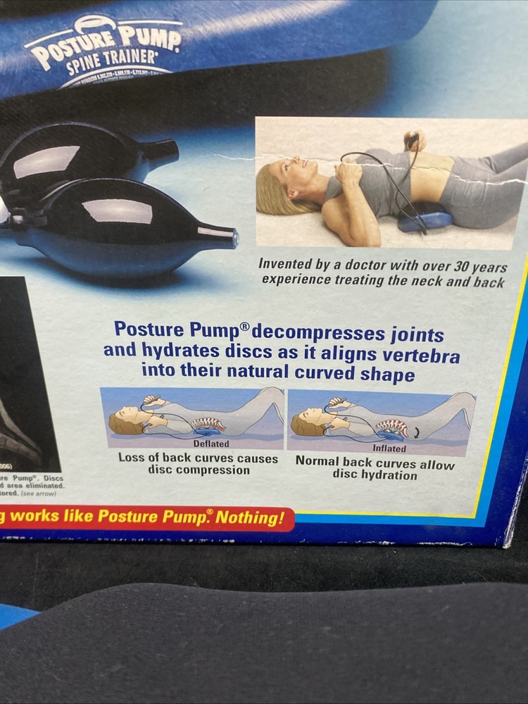 Posture Pump Disc Hydrator Elliptical Back Rocker With Box Model 2000