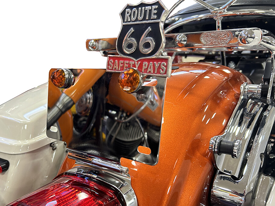 V-Twin 78912 License Plate Relocation Bracket - Chrome Finish