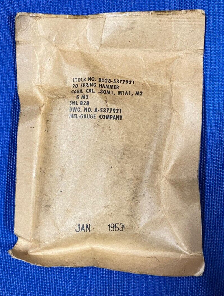 M1 Carbine Hammer Spring USGI NOS