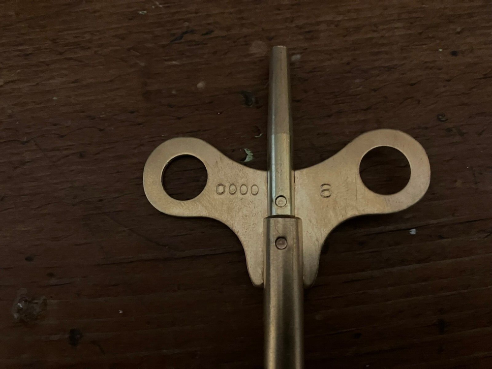 Seth Thomas Sonora Chime / Adamantine Replacement Double Ended Clock Key 6/0000