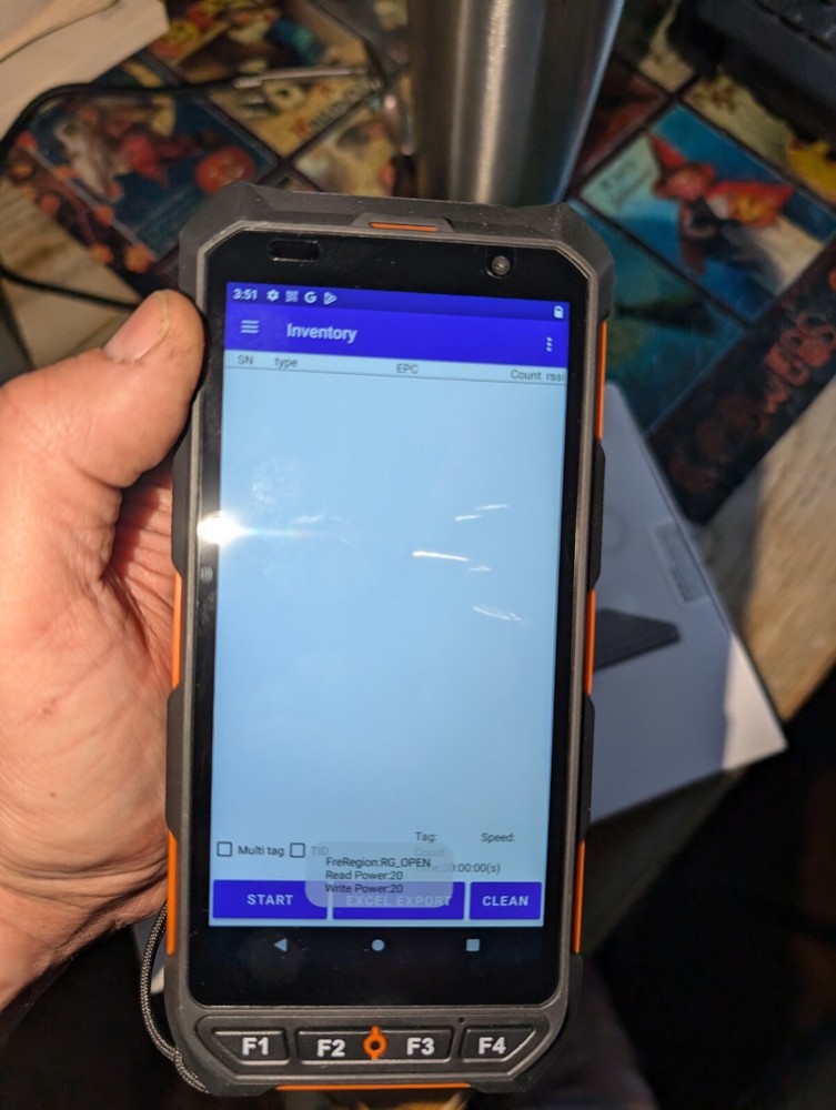 Long distance Handheld RFID reader and writer for rfid file management documents