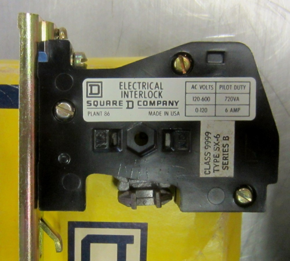 Square D - Electrical Interlock Type SX-6 #73330 NIB