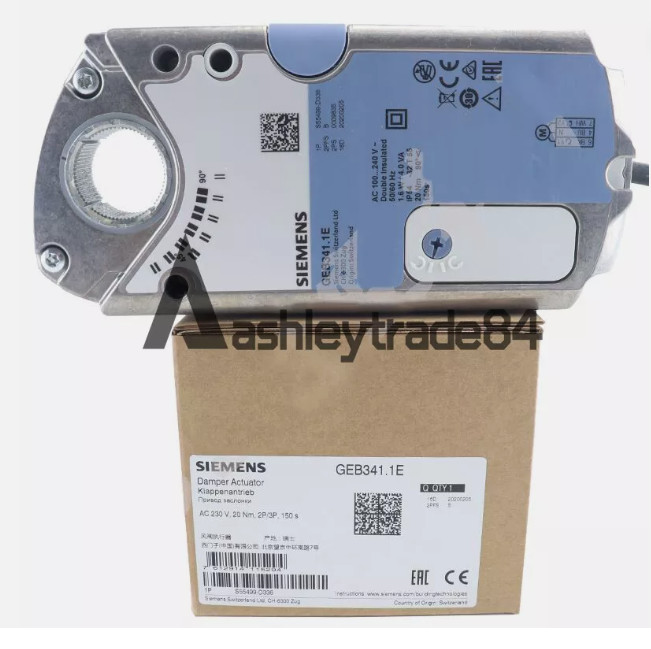 Siemens GEB341.1E electric switch regulating damper actuator.