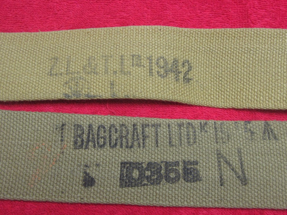 British & Canadian WWII dated 1942 & 1955 Web Pack Staps