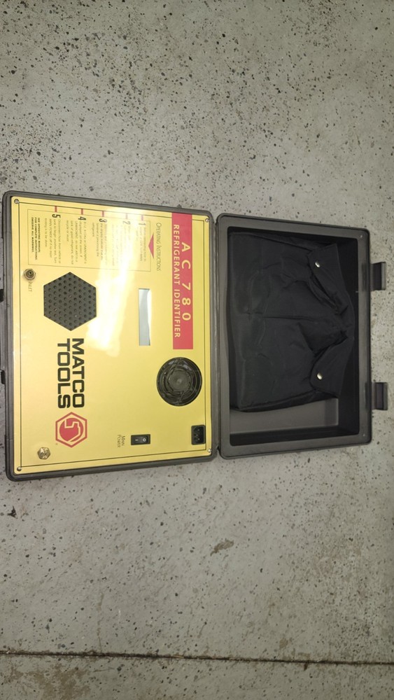 Matco Tools Ac-780 AC Refigerant Freon Gas Identifier